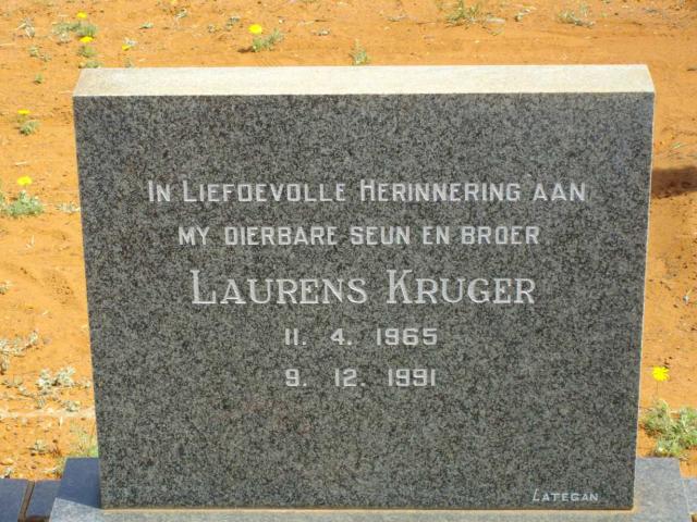 Photo from /search/photos/South Africa/Northern Cape/KURUMAN NEW CEMETERY/kruger_l.jpg